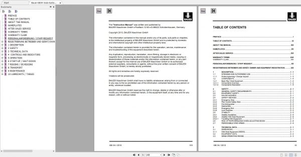 Bauer GB34 Grab System Instruction Manual 2