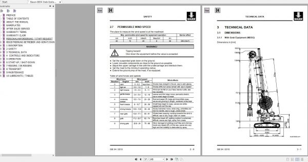 Bauer GB34 Grab System Instruction Manual 3