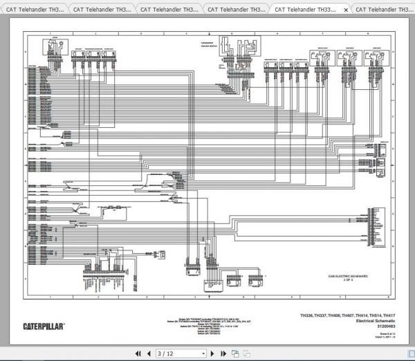 CAT Telehandler TH336 Operation Parts and Service Manual 4