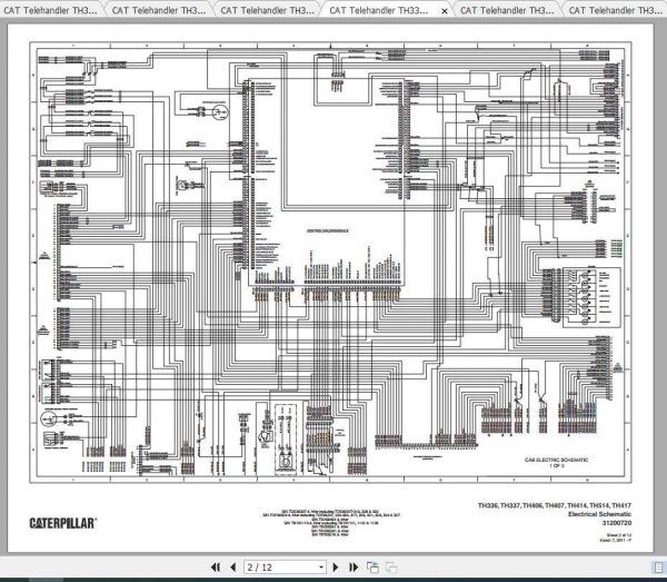 CAT Telehandler TH337 Operation Parts and Service Manual 4