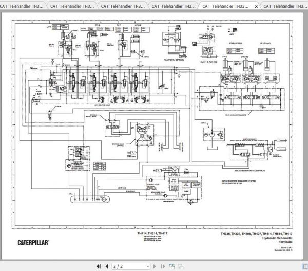 CAT Telehandler TH337 Operation Parts and Service Manual 5