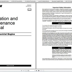 CAT Telehandler TH407C Operation Parts and Maintenance Manual 2