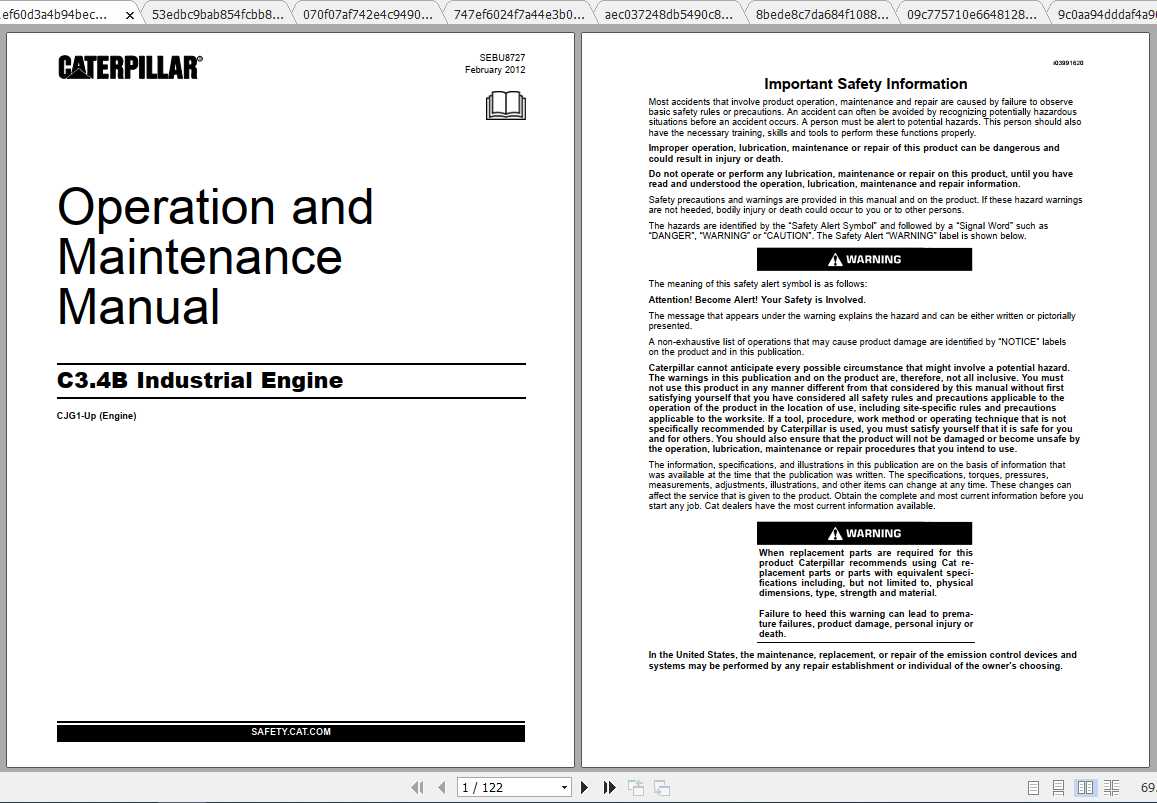CAT Telehandler TH407C Operation Parts and Maintenance Manual 2