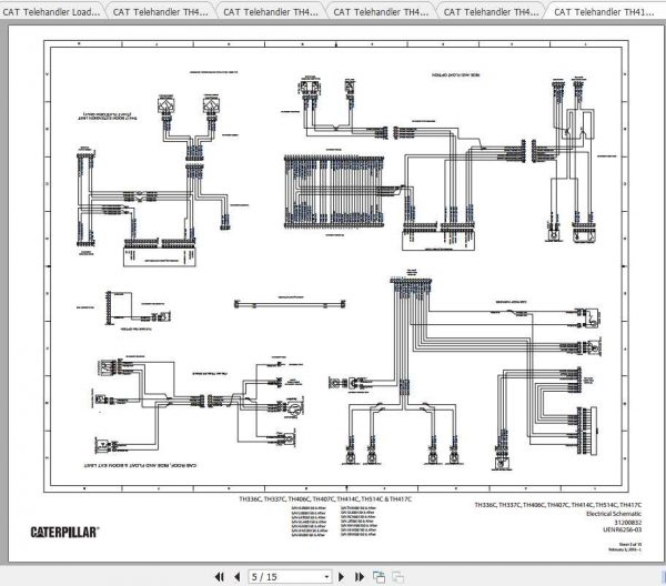 CAT Telehandler TH417C Operation Parts and Maintenance Manual 4