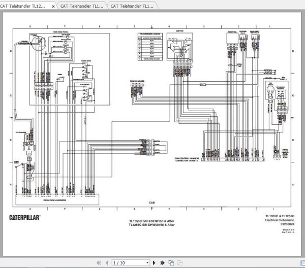 CAT Telehandler TL1255C Operation Parts and Maintenance Manual 3