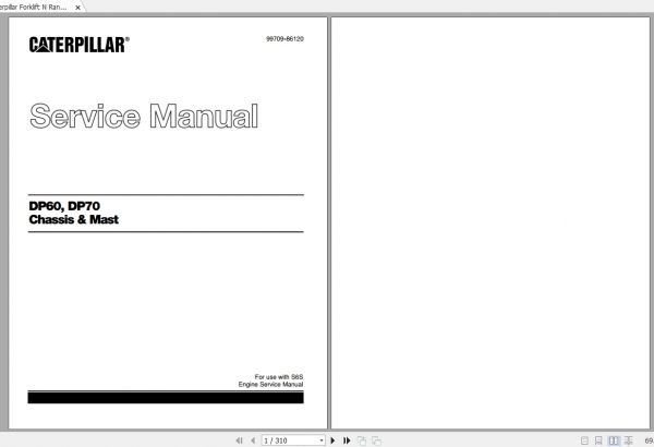 Caterpillar Forklift N Range Service Manuals 3