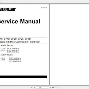 Caterpillar Forklift N Range Service Manuals 4