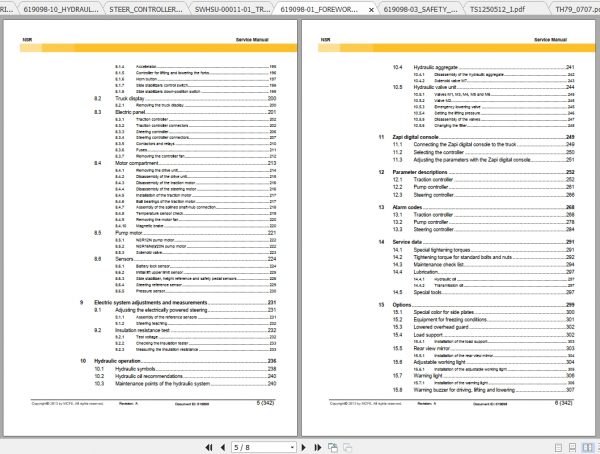 Caterpillar Lift Truck NSR16N Service Manuals 2
