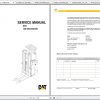 Caterpillar Lift Truck NSR20N Service Manuals 1