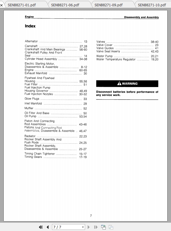 Caterpillar Lift Truck V40D Disassembly Assembly 2