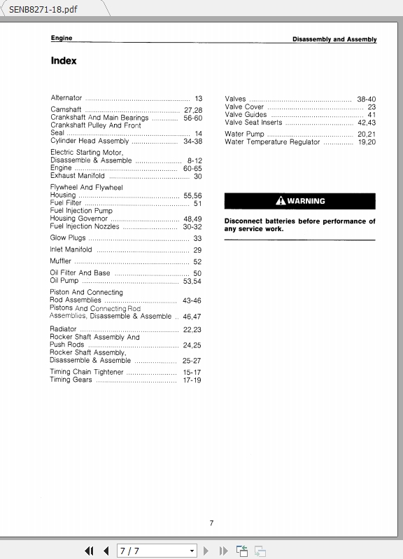 Caterpillar Lift Truck VC60E Disassembly Assembly 2
