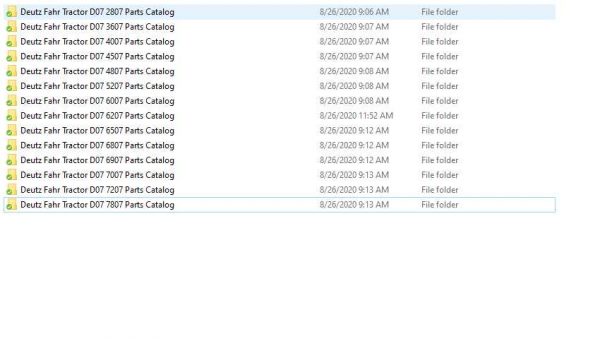 Deutz Fahr Tractor D07 Parts Catalog 1