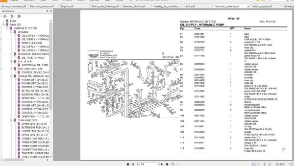 Deutz Fahr Tractor DXab Parts Catalog 3