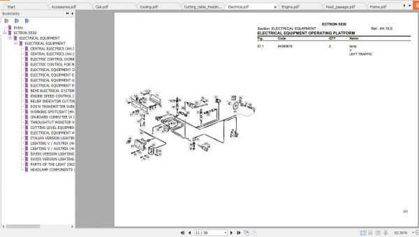 Deutz Fahr Tractor Ectron 5530 Parts Catalog 2