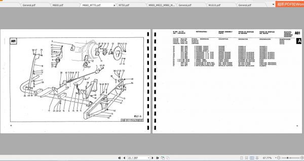 Deutz Fahr Tractor M66 M3610 Parts Catalog 2