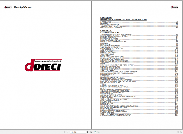Dieci Telehandler Agri Farmer Operation Maintenance ManualEN 2