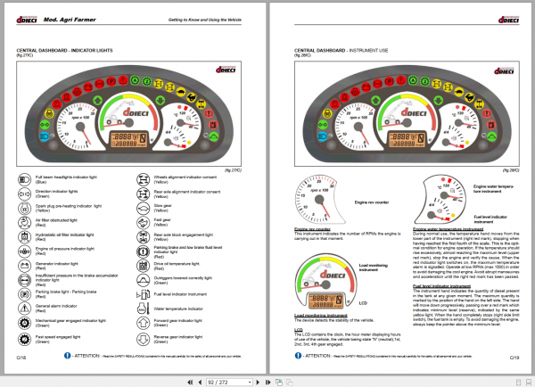 Dieci Telehandler Agri Farmer Operation Maintenance ManualEN 3