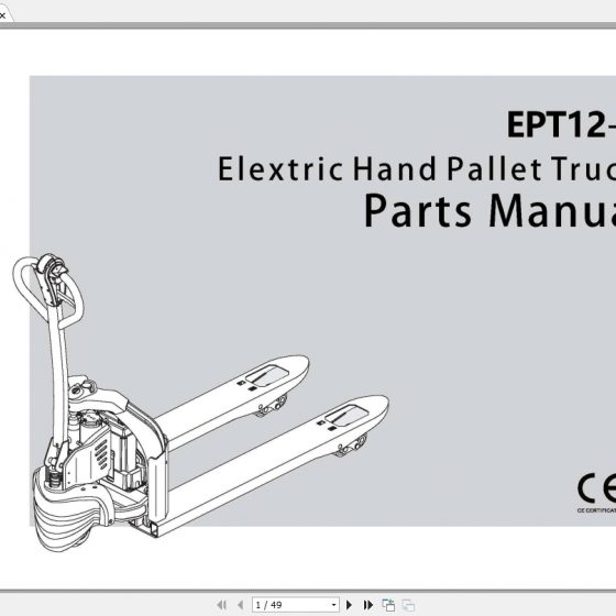 EP Electric Pallet Truck EPT18EHJ Parts Manual