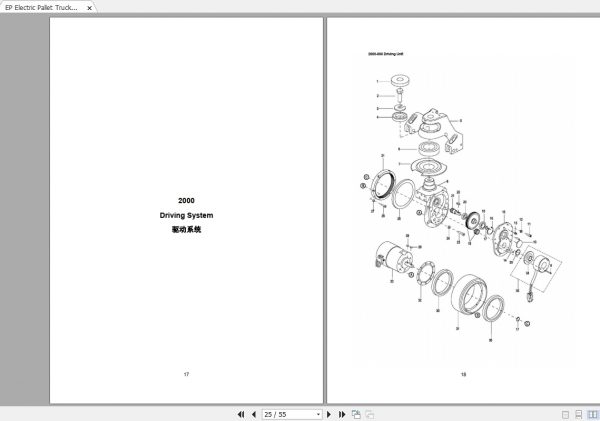 EP Electric Pallet Truck EPT20 1315ET Parts Manual 3