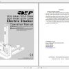EP Electric Stacker ES10 1022MMDM Operation Manual 1