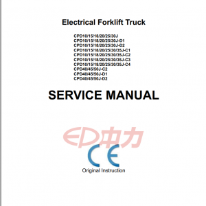 EP Forklift Truck J 4 Wheels 10 50T Service Manual 1