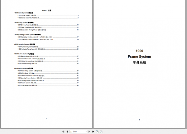 EP Forklift Truck JX3 Part Manual 2