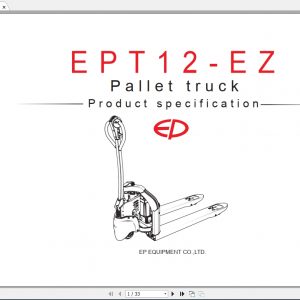 EP Pallet Truck EPT12 EZ Product Specification 1
