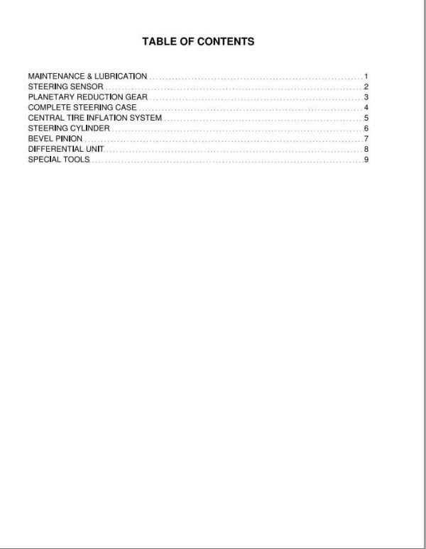 Fendt 800 Vario DANA Steer Axle Service Manual 2