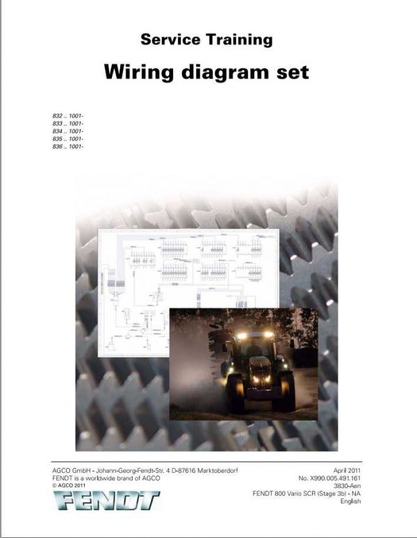 Fendt 800 Vario SCR Stage 3b Tractors Wiring Diagram set72604458 1MLsP4