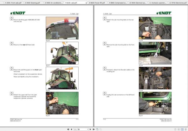 Fendt Tractor 500 512 513 514 516 Vario S4 Workshop Sevice Manual 3