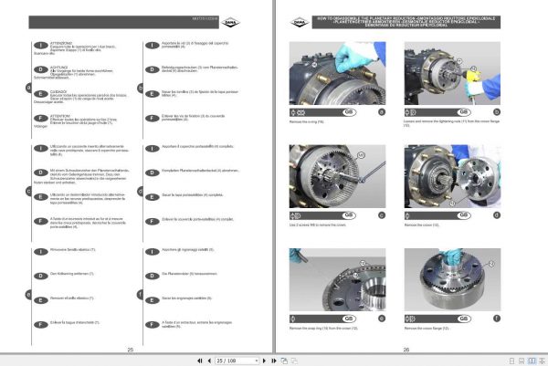 Fendt Tractor DANA Front Axle Sevice Manual72649818 2