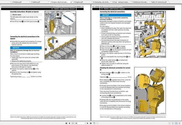 Fendt Tractor MAN D1556 LE5XX Diesel Engine Repair Manual 3