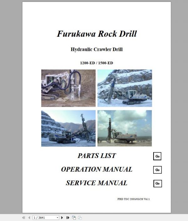 Furukawa Hydraulic Crawler Drill UNIC Hydraulic Crane PDF Collection CD 2