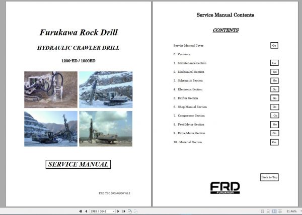 Furukawa Hydraulic Crawler Drill UNIC Hydraulic Crane PDF Collection CD 5