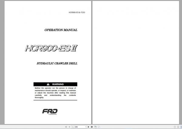 Furukawa Hydraulic Crawler Drill UNIC Hydraulic Crane PDF Collection CD 7