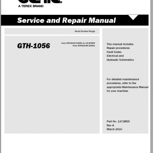 Genie Telehandler GTH 1056 Service Repair ManualEN 1