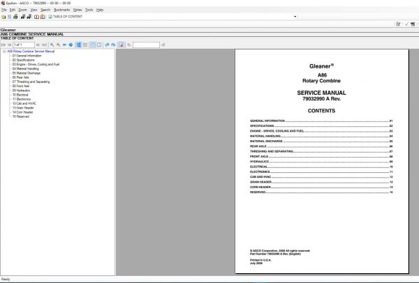 GleanerNAAGNorthAmerica2020PartBookWorkshopServiceManuals 1