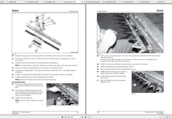 Gleaner 9255 DynaFlex Draper Header Operators Manual71483068B 3