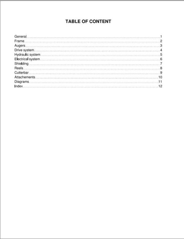 Gleaner 9325 9330 9335 9340 DynaFlex Draper Header Service Manual79037415A 2