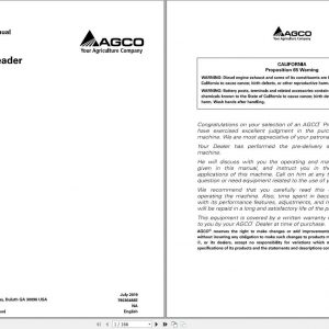 Gleaner Pickup Header 4300 Operators Manual79036488E 1