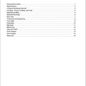 Gleaner Rotary Combine R65 R75 Service Manual79028577A 1