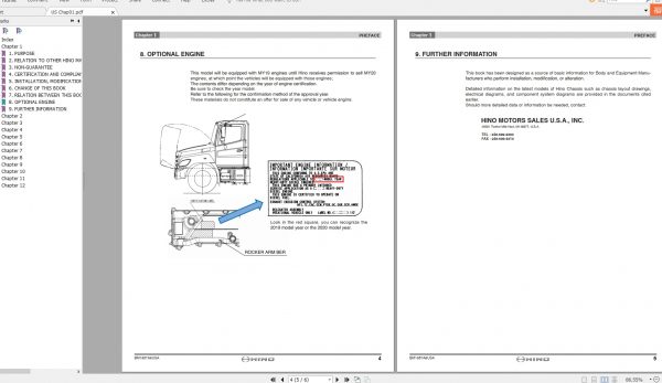 HINO Truck 300500700MLMXL Series Workshop Manual DVD New Update 2020 8