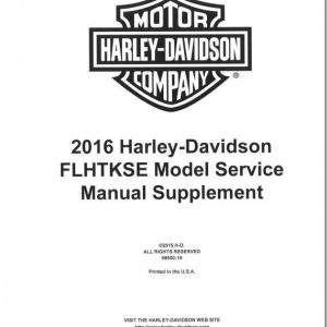 Harley Davidson FLHTKSE 2016 Service Manual99500 16 1