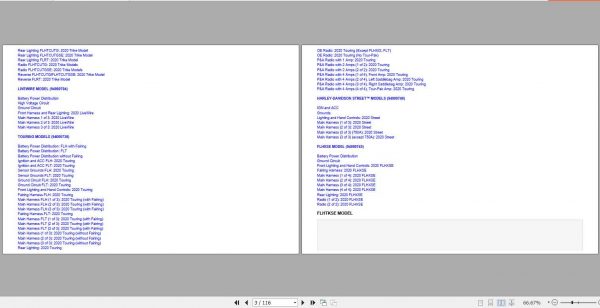 Harley Davidson Motorcycle 2020 Wiring Diagrams 2