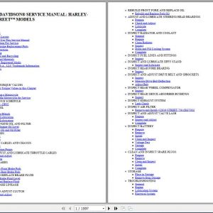 Harley Davidson Street 2019 Service Manual 1