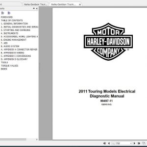 Harley Davidson Touring 2011 Electrical Diagnostic Service Manual 1