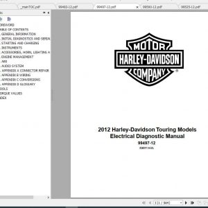 Harley Davidson Touring 2012 Electrical Diagnostics Service Manual 2