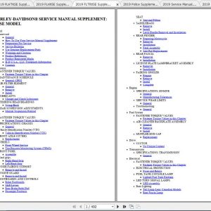 Harley Davidson Touring 2019 Electrical Diagnostics Service Manual 1