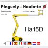 Haulotte Articulated Boom Lift HA15 26 Spare Parts 1