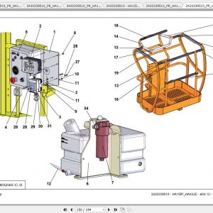Haulotte Articulated Boom Lift HA15IP HA43JE Parts Manual2420339510 4